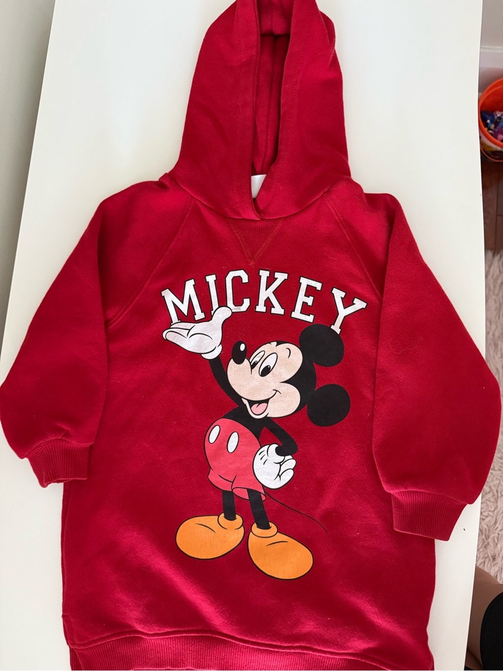 Zara Red  Disney+ edition Mickey Graphic Kids Hoodie